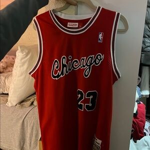 Mitchell & Ness Jordan Red Basketball Jersey
